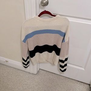 Sanctuary Colorblock Striped Sweatshirt